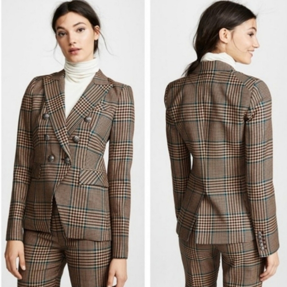 Veronica Beard Miller Plaid Wool Dickey Jacket Blazer Size 10 Celebrity - Picture 2 of 16